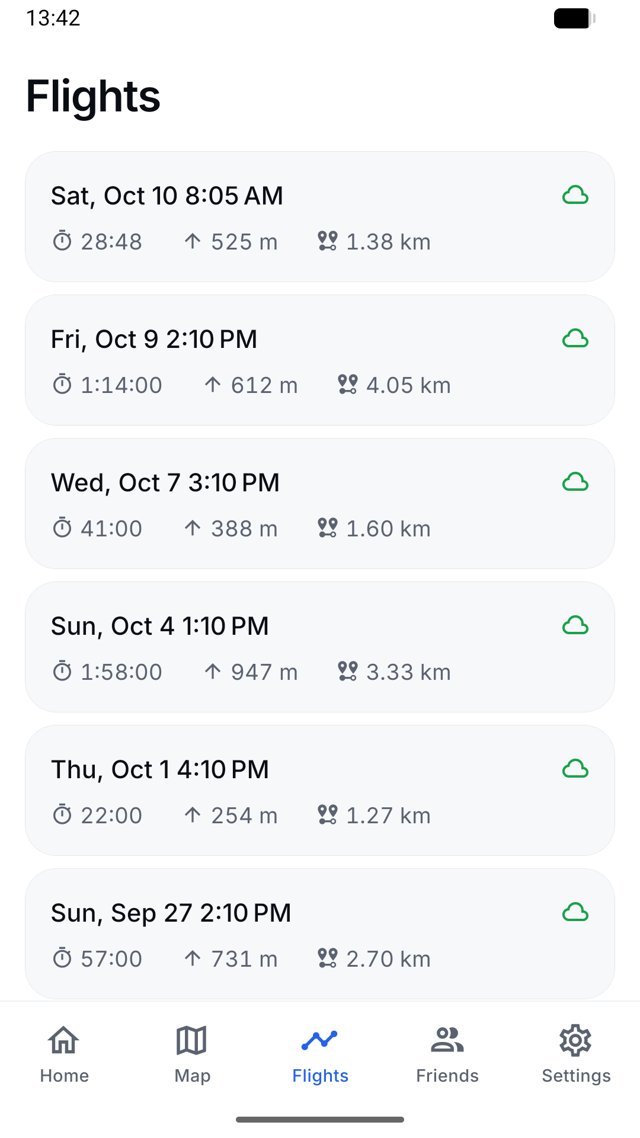 Flight list